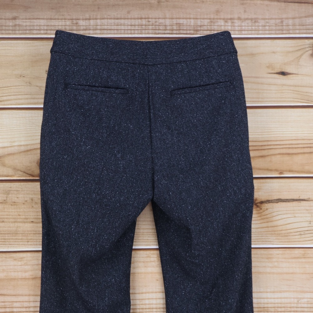 Ann Taylor Dress Pants Womens 8 Gray Heathered Pockets Mid Rise Business Career - Picture 3 of 8